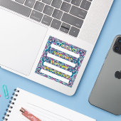 ÉTIQUETTE DU PERSONNEL STICKER POUR L'ENTREPRISE (Ordinateur portable avec iPhone)