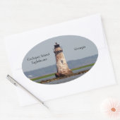 Étiquette du phare de Cockspur Island (Enveloppe)