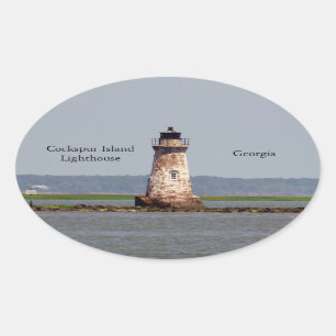 Étiquette du phare de Cockspur Island