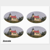 Étiquette du phare du port de cuivre (Feuille)