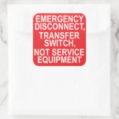 Étiquette du service de commutateur de transfert d (Sac)