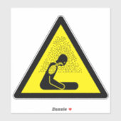 Étiquette du symbole de danger des gaz toxiques - (Feuille)