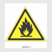 Étiquette du symbole de danger des matières oxydan (Feuille)