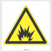 Étiquette du symbole de danger d'explosion (Feuille)