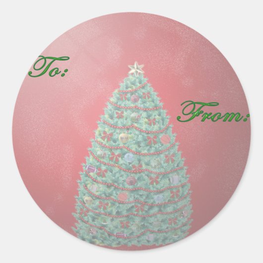 Étiquette du tag Globe des neiges de Noël (Devant)