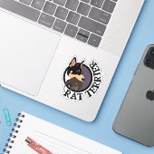 Étiquette du transporteur de rat (Ordinateur portable avec iPhone)