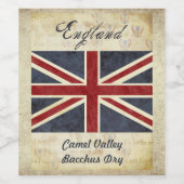 Étiquette du vin d'Angleterre (Étiquettes simples)