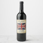 Étiquette du vin d'Angleterre (Devant)