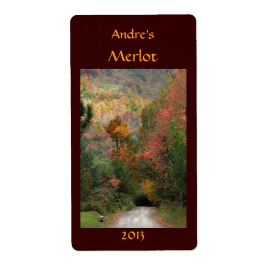 Étiquette du vin de Country Road (Devant)