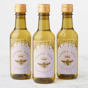 Étiquette du vin design Queen bee