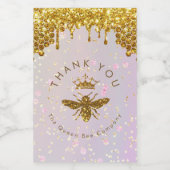 Étiquette du vin design Queen bee (Étiquettes simples)