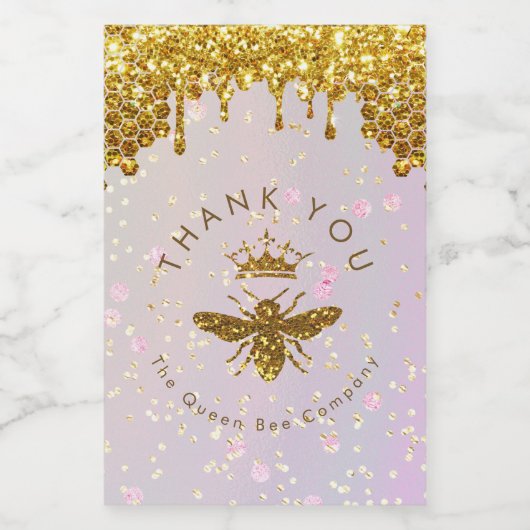 Étiquette du vin design Queen bee (Étiquettes simples)