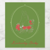 Étiquette du vin du Kentucky Derby (Étiquettes simples)