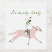 Étiquette du vin du Kentucky Derby (Étiquettes simples)