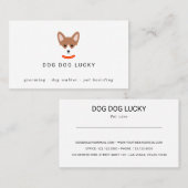 Étiquette du visage de chien (Devant / Derrière)