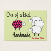 Étiquette d'un type rose et noir mouton (Devant)