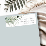 Étiquette Dusky Green Leafy Fern Succulent Foliing Adresse<br><div class="desc">Si vous avez besoin d'une personnalisation supplémentaire,  n'hésitez pas à m'envoyer un message sur yellowfebstudio@gmail.com .</div>