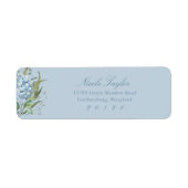 Étiquette Dusty Blue Hydrangea Return Address Labels (Devant)