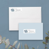 Étiquette Dusty Eucalyptus future M et Mme Adresse de retour