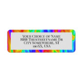 Étiquette Dye à goujon arc-en-ciel Abstrait (Devant)