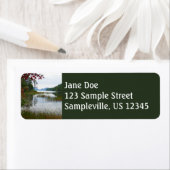 Étiquette Eagle Lake et Red Maple Feuilles II (En situation)