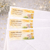 Étiquette Earthy Jungle Sun Celebration Mark