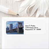 Étiquette East River : Brooklyn Bridge & Municipal Building (En situation)