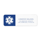 Étiquette Eastern Illinois Panthers Empreinte de patte & EIU (Devant)