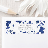 Étiquette Eau d'Indigo - tiges de fleurs (En situation)