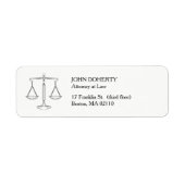 Étiquette Échelles classiques de justice | Droit (Devant)