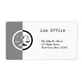 Étiquette Échelles de justice (Devant)