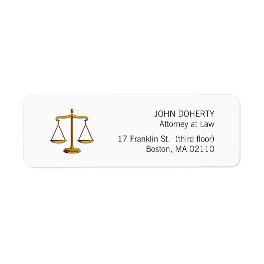 Étiquette Échelles de justice | Bureau du droit (Devant)