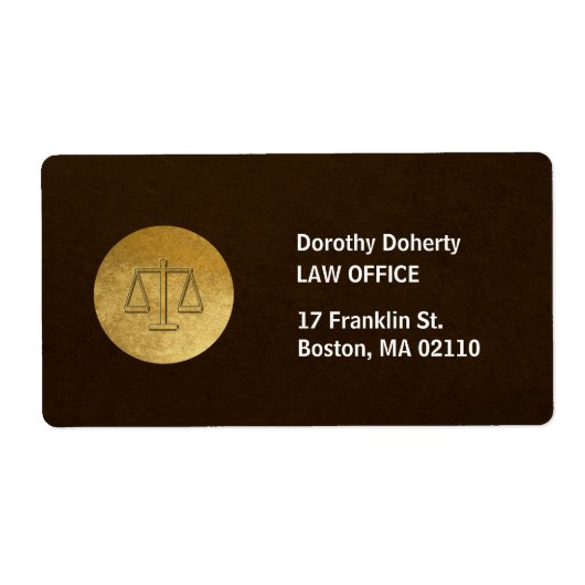 Étiquette Échelles de justice | Cabinet juridique (Devant)