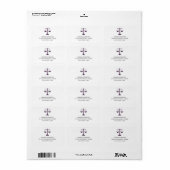 Étiquette Échelles de Justice Symbole de Services Juridiques (Feuille entière)