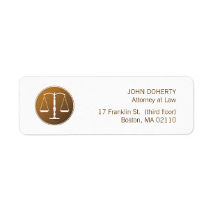 Étiquette Échelles d'étiquette de loi de justice