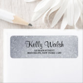 Étiquette Éclairage de parties scintillant Sweet 16 Adresse  (En situation)