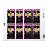 Étiquette Éclairage moderne élégant script cheveux sérique é (Feuille entière)