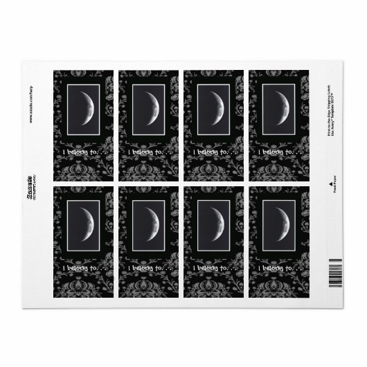 Étiquette Eclipse (Feuille entière)