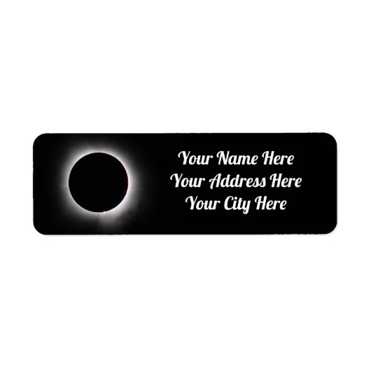 Étiquette Éclipse solaire totale 8 avril 2024 (Devant)