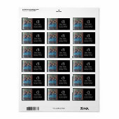 ÉTIQUETTE ÉCOLE DE DANSE / BALLERINA BALLET DANSER MONOGRAM (Feuille entière)