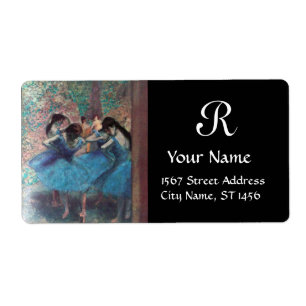 ÉTIQUETTE ÉCOLE DE MONOGRAMME DE DANSEUR CLASSIQUE DE
