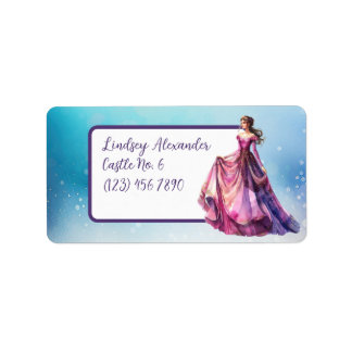 Étiquette École Princesse personnalisée
