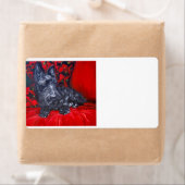 Étiquette écossais Terrier (En situation)