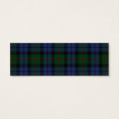 Étiquette écossaise Plaid Baird Tartan Wedding Fav (Dos)