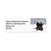 Étiquette Ecosse en neige (Devant)