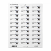 Étiquette Ecosse en neige (Feuille entière)