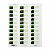 Étiquette Écoulement mince (Feuille entière)