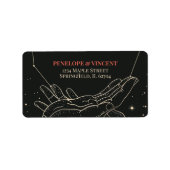 Étiquette Écrit dans le Mariage des étoiles (Devant)