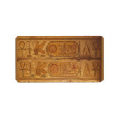 Étiquette Écriture hiéroglyphique égyptienne (Devant)