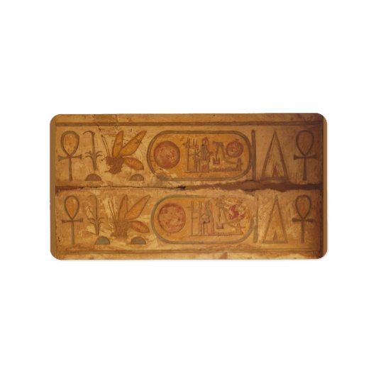 Étiquette Écriture hiéroglyphique égyptienne (Devant)